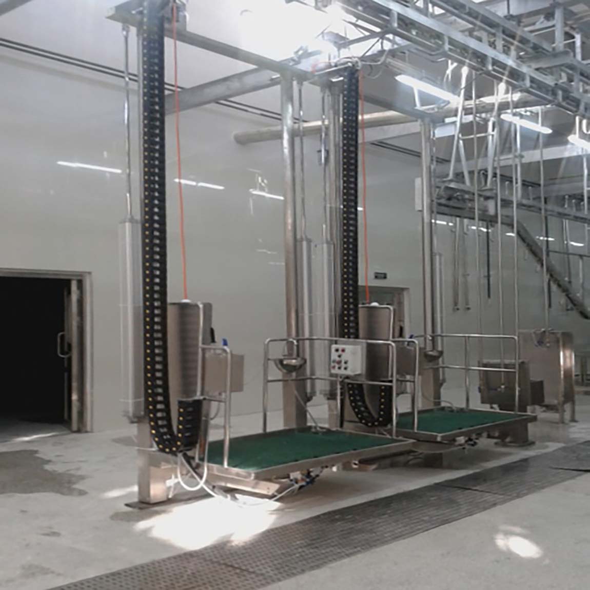 Stainless steel double-column elevator